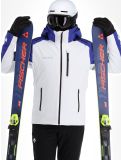 Vignette Descente, Paddy veste de ski hommes Super White blanc, bleu 