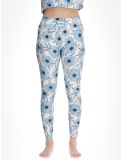 Vignette Eivy, Pocket pantalon thermique femmes Blue Flower blanc, bleu 