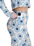 Vignette Eivy, Pocket pantalon thermique femmes Blue Flower blanc, bleu 