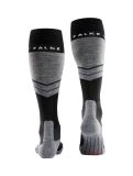 Vignette Falke, SK4 Advanced chaussettes de ski hommes Black Mix gris, noir 