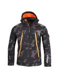 Vignette Geographical Norway, Torry Men Camo 007 veste de ski softshell hommes noir, orange 