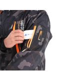 Vignette Geographical Norway, Torry Men Camo 007 veste de ski softshell hommes noir, orange 