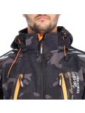 Vignette Geographical Norway, Torry Men Camo 007 veste de ski softshell hommes noir, orange 