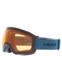 Vignette Head, Magnify 5K lunettes de ski objectif supplémentaire unisexe Gold / Petrol bleu, Or 