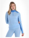 Vignette Helly Hansen, W Lifa Merino Midweight 1/2 Zip pull de ski femmes Bright Blue bleu 