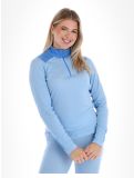 Vignette Helly Hansen, W Lifa Merino Midweight 1/2 Zip pull de ski femmes Bright Blue bleu 