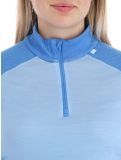 Vignette Helly Hansen, W Lifa Merino Midweight 1/2 Zip pull de ski femmes Bright Blue bleu 