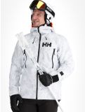 Vignette Helly Hansen, Sogn Shell 2.0 veste de ski à coque dure hommes Grey Fog Snow Camo AOP blanc, gris 