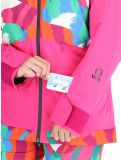 Vignette Helly Hansen, W Powchaser 2.0 veste de ski femmes JPB AOP multicolore, rose 