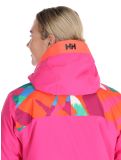 Vignette Helly Hansen, W Powchaser 2.0 veste de ski femmes JPB AOP multicolore, rose 