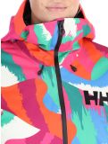 Vignette Helly Hansen, W Powchaser 2.0 veste de ski femmes JPB AOP multicolore, rose 