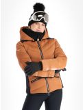 Vignette High Society, Alyssa veste de ski femmes Marone / Black brun, noir 