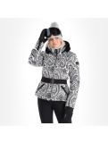 Vignette High Society, Elea veste de ski femmes paisley print noir 