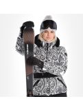 Vignette High Society, Elea veste de ski femmes paisley print noir 