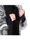 Vignette High Society, Elea veste de ski femmes paisley print noir 