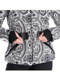 Vignette High Society, Elea veste de ski femmes paisley print noir 