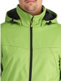 Vignette Icepeak, Biggs veste de ski softshell hommes Asparagus vert 