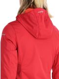 Vignette Icepeak, Boise veste de ski softshell femmes Cranberry rouge 