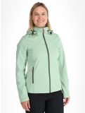 Vignette Icepeak, Boise veste de ski softshell femmes Light Green vert 