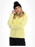 Vignette Icepeak, Boise veste de ski softshell femmes pastel jaune 