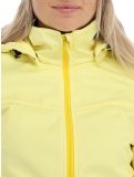 Vignette Icepeak, Boise veste de ski softshell femmes pastel jaune 