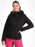 Vignette Icepeak, Brenham veste de ski softshell femmes Basic Black noir 