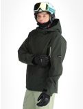 Vignette Icepeak, Castres veste de ski hommes Dark Olive vert 