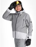 Vignette Icepeak, Castres veste de ski hommes Light Grey gris 