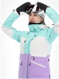 Vignette Icepeak, Curran veste de ski femmes Light Green vert, violet 