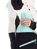 Vignette Icepeak, Curran veste de ski femmes Powder blanc, noir 