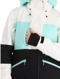 Vignette Icepeak, Curran veste de ski femmes Powder blanc, noir 