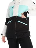 Vignette Icepeak, Curran veste de ski femmes Powder blanc, noir 