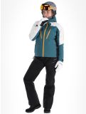 Vignette Icepeak, Deblois veste de ski à coque dure femmes Emerald blanc, vert 