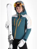 Vignette Icepeak, Deblois veste de ski à coque dure femmes Emerald blanc, vert 