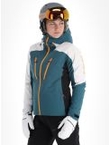 Vignette Icepeak, Deblois veste de ski à coque dure femmes Emerald blanc, vert 