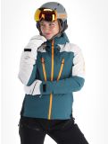 Vignette Icepeak, Deblois veste de ski à coque dure femmes Emerald blanc, vert 