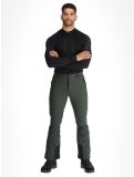 Vignette Icepeak, Erding pantalon de ski en softshell hommes Dark Olive vert 