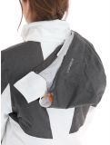 Vignette Icepeak, Faenza veste de ski femmes Optic White blanc, gris 