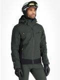 Vignette Icepeak, Farwell veste de ski hommes Dark Olive vert 