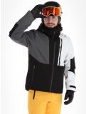 Vignette Icepeak, Fircrest veste de ski hommes Black blanc, gris, noir 