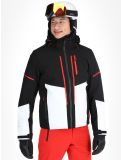 Vignette Icepeak, Fircrest veste de ski hommes Black White blanc, noir 