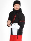 Vignette Icepeak, Fircrest veste de ski hommes Black White blanc, noir 