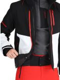 Vignette Icepeak, Fircrest veste de ski hommes Black White blanc, noir 