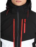 Vignette Icepeak, Fircrest veste de ski hommes Black White blanc, noir 