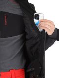 Vignette Icepeak, Fircrest veste de ski hommes Black White blanc, noir 