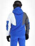 Vignette Icepeak, Fircrest veste de ski hommes Blue blanc, gris 