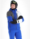 Vignette Icepeak, Fircrest veste de ski hommes Blue blanc, gris 