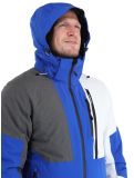 Vignette Icepeak, Fircrest veste de ski hommes Blue blanc, gris 