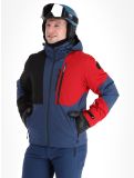 Vignette Icepeak, Fircrest veste de ski hommes Dark Blue noir, rouge 