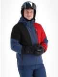 Vignette Icepeak, Fircrest veste de ski hommes Dark Blue noir, rouge 